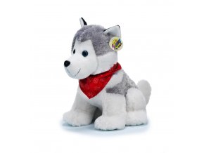 Plush Husky with scarf 30 cm - plush toys