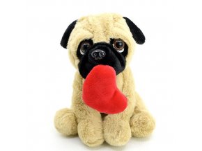 Plush pug 16 cm - plush toys