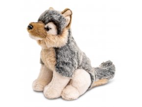 Plush wolf sitting 20 cm - plush toys