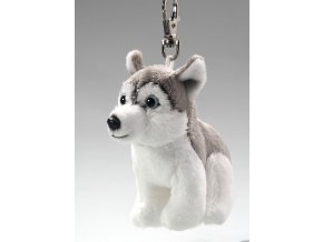 Plyšový husky klíčenka 10 cm - plyšové hračky