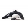 Plyšový delfín černý 23cm - plyšové hračky