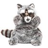 Plush raccoon puppet 28 cm - plush toys