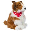 Plush dog collie with scarf 26 cm - plush toys
