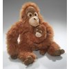 Plush orangutan with baby 43 cm - plush toys
