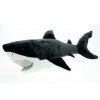 Plush white shark 54cm - plush toys