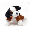 Plyšový Bernský salašnický pes ležící 20 cm - plyšové hračky