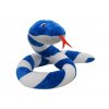 Plush snake Suk 250 cm blue-white - plush toys