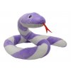 Plush snake Suk 250cm purple-white - plush toys