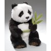 Plush panda with leaf 28 cm - plush toys