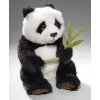 Plyšová panda s listem 28 cm - plyšové hračky