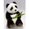 Plyšová panda s listem 18 cm - plyšové hračky