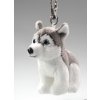 Plyšový husky klíčenka 10 cm - plyšové hračky