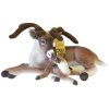 Plush reindeer 50 cm with cub 25 cm - plush toys