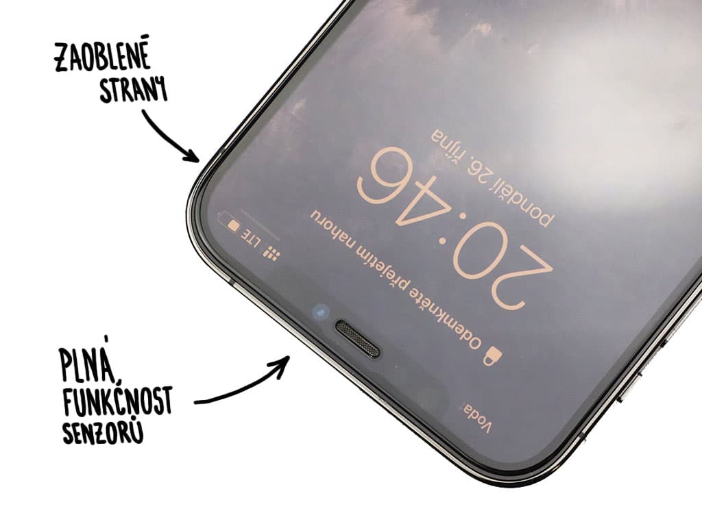 SKLADEM: Tvrzené sklo na iPhone 12 (Pro) / Max / Mini