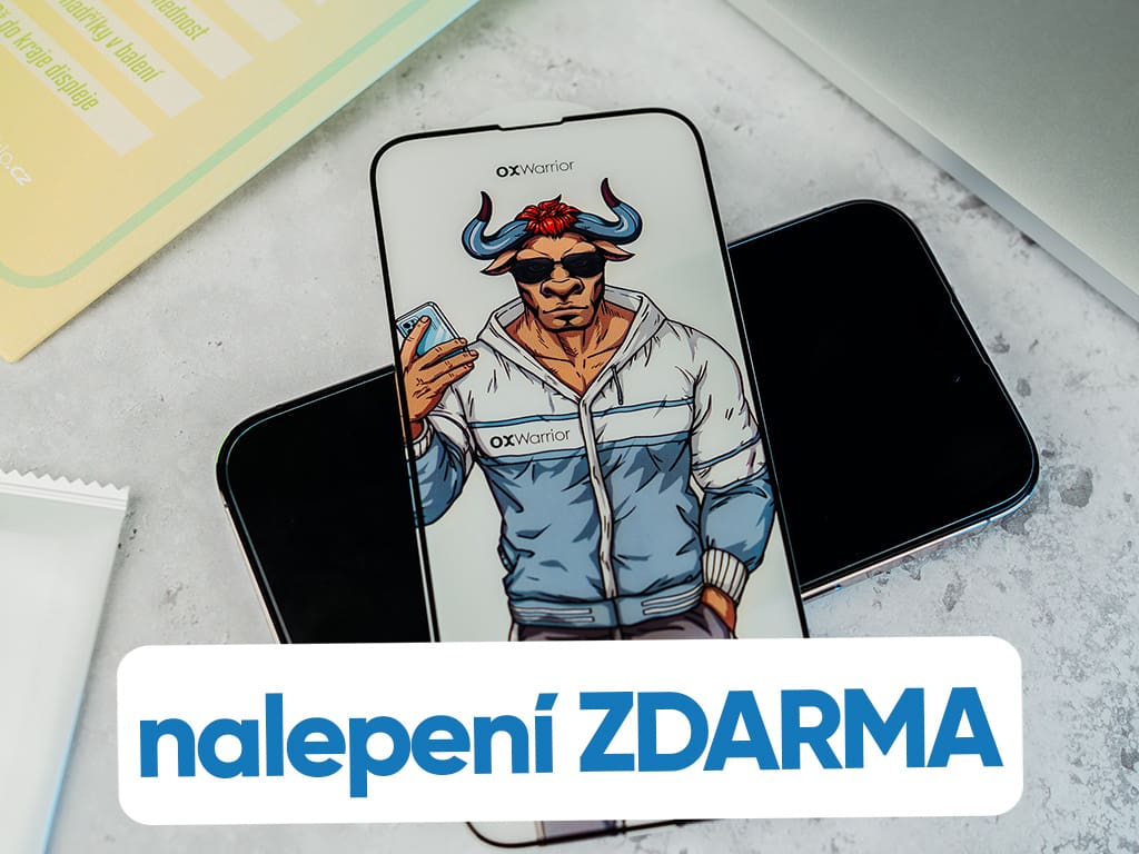 Nalepení tvrzeného skla zdarma? U nás samozřejmost!
