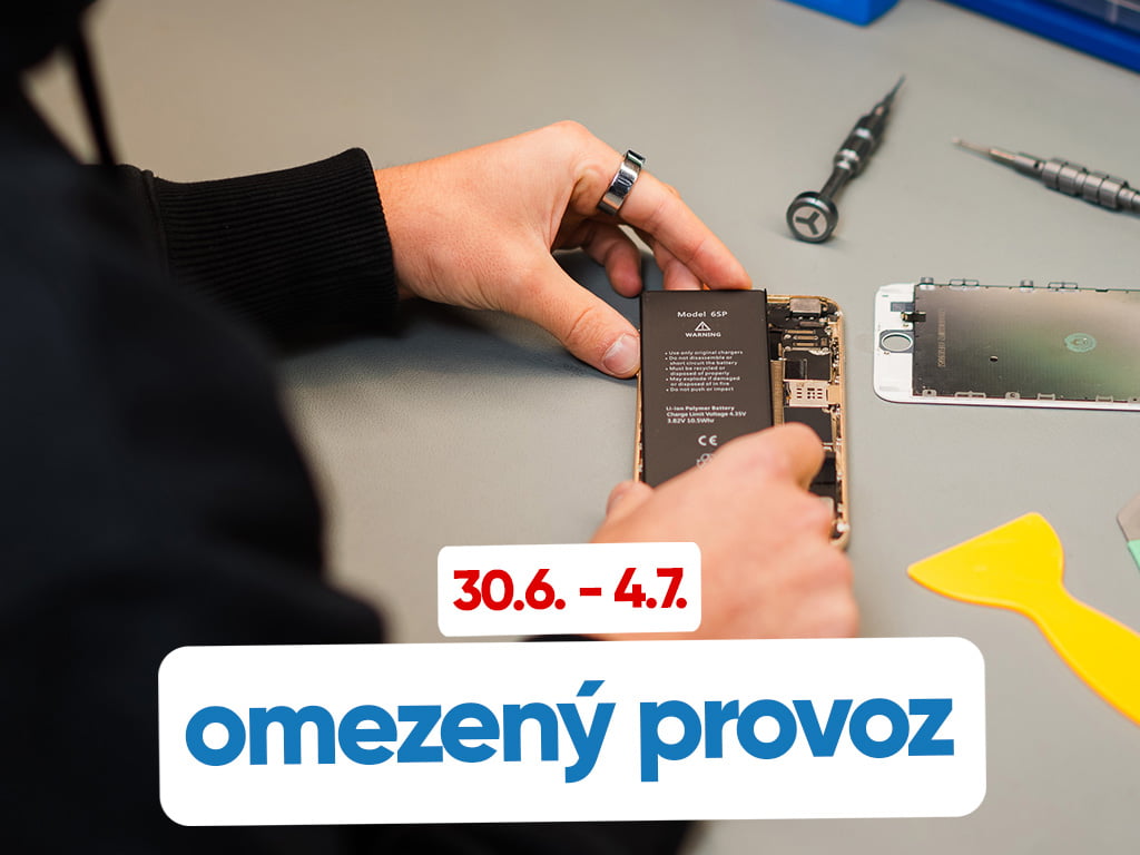 Omezený provoz od 30.6. do 4.7. na kamenné prodejně
