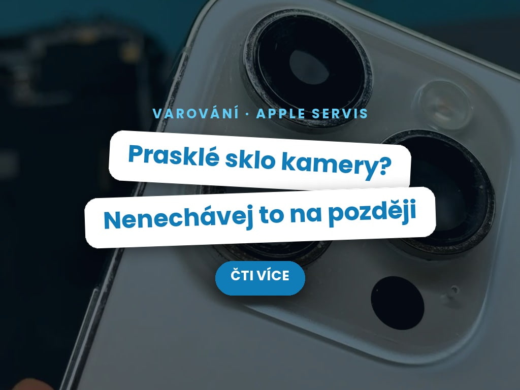 Prasklé sklo kamery iPhone 14 Pro – oprava Praha 5