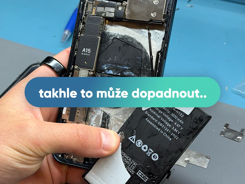 Výměna baterie iPhone u neodborníka: takhle to může dopadnout