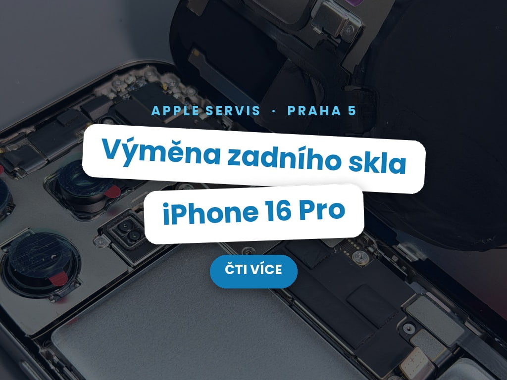 Výměna zadního skla iPhone 16 Pro – jak probíhá