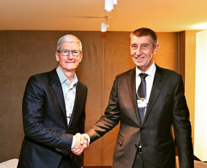 Tim Cook a Andrej Babiš 