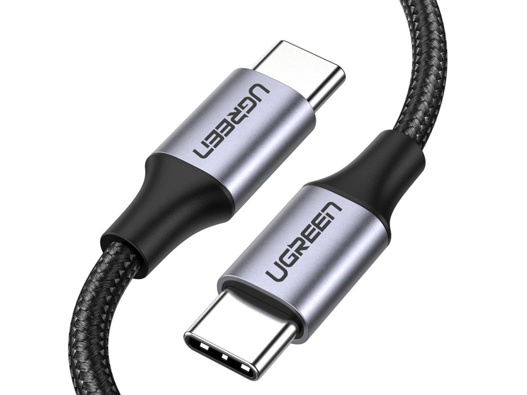 eng pl Ugreen cable USB Type C USB Type C Quick Charge 480 Mbps cable 60 W 3 A 1 m black gray US261 50150 64254 1