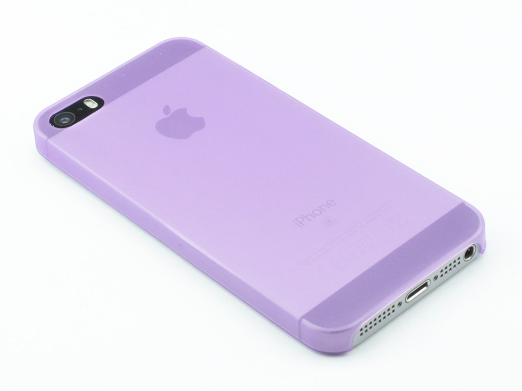 Tenký Plastový kryt na iPhone 5,5s,SE Fialový