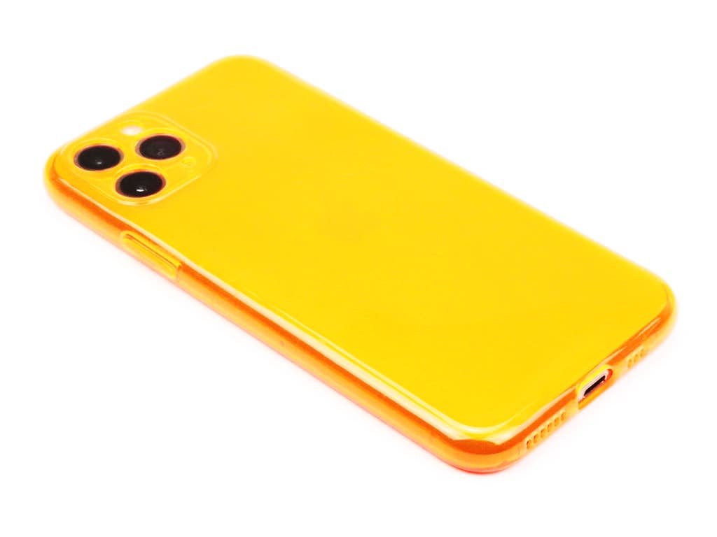 Fluorescentní obal na iPhone 11 Pro Oranžový 1