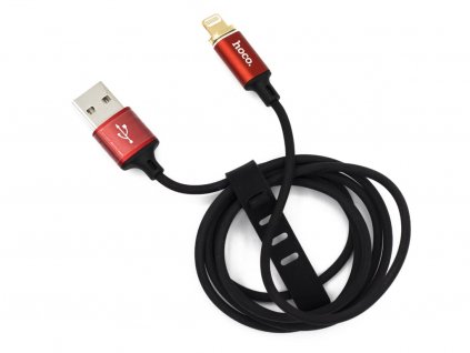 HOCO U28 Magnetic nabíjecí lightning kabel 1M Červený 2