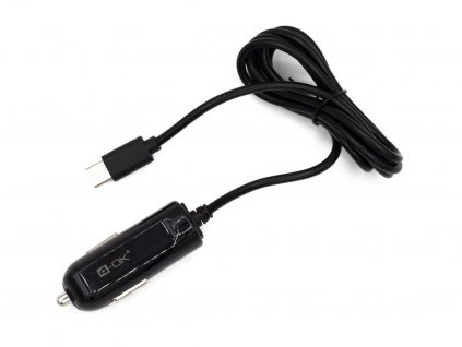4OK nabíječka do auto s USB C kabelem Černý 2