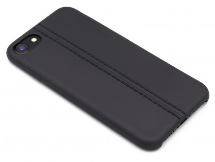 Gumový obal se švem uprostřed na iPhone 7,8,SE2020 Černý 1