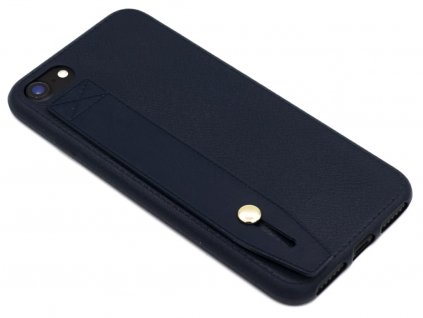 Gumový obal na iPhone 7,8,SE2020 s páskem na zadní straně Modrý 1