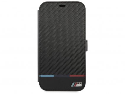 BMW M Book Carbon Stripe Kryt iPhone 13 mini černý 1