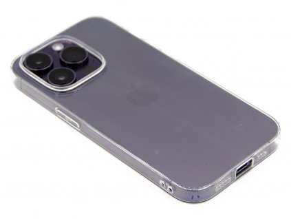 TPU gumový obal na iPhone 14 Pro Průhledný 1 2