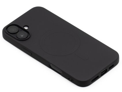 Silikonový kryt s MagSafe na iPhone 16 Plus Černý 1