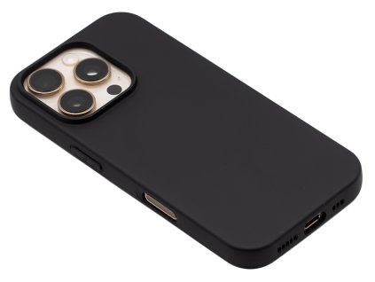 Silikonový kryt s MagSafe na iPhone 16 Pro Černý