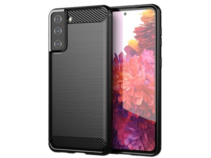 eng pl Carbon Case Flexible Cover TPU Case for Samsung Galaxy S21 5G S21 Plus 5G black 67180 10
