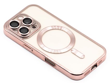 Crystal MagSafe obal pro iPhone 16 Pro Max Růžový 1