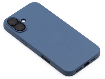 Silikonový kryt s MagSafe na iPhone 16 Plus Modrý 1