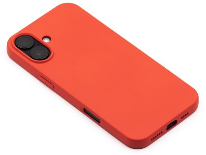 Silikonový kryt s MagSafe na iPhone 16 Plus Červený 1