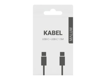 Nabíjecí kabel USB C na USB C, 100W, (1.5m) MALUM