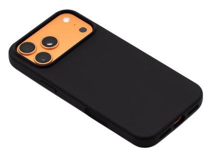 Silikonový kryt s MagSafe na iPhone 17 Pro Max Černý