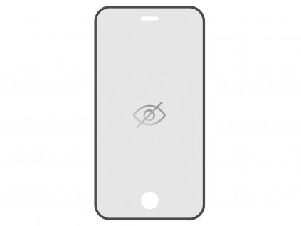 2.5D tvrzené sklo pro iPhone 5/5c/5s/SE - PRIVACY
