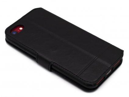 TPU kožené flipové pouzdro Apple iPhone 7 8 SE2020 černé a