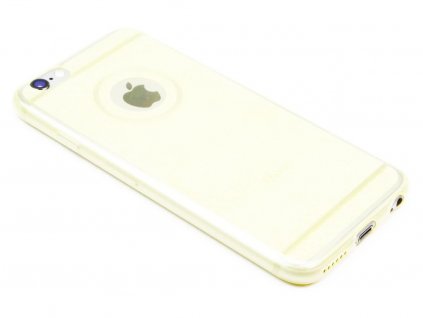 Třpytkový Gumový kryt pro iPhone 6, 6s Žlutý