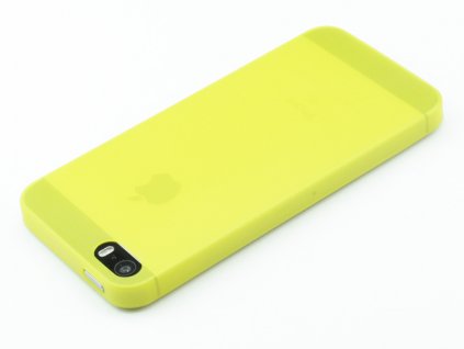 Tenký Plastový kryt na iPhone 5,5s,SE Žlutý