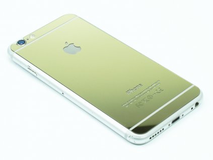 Barevné tvrzené sklo pro iPhone 6,6S na přední i zadní část Zlaté 1