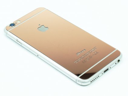 Barevné tvrzené sklo pro iPhone 6,6S na přední i zadní část Růžové 1