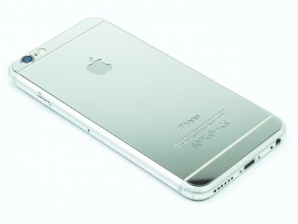 Barevné tvrzené sklo pro iPhone 6,6S na přední i zadní část Stříbrné 1