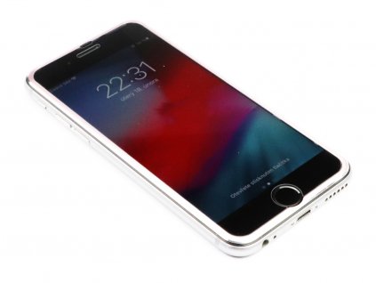 3D Tvrzené sklo s hliníkovým rámečkem iPhone 6,6s,7,8 Růžové 1
