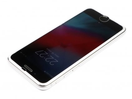 3D Tvrzené sklo s hliníkovým rámečkem na iPhone 6,6s,7,8 Stříbrné